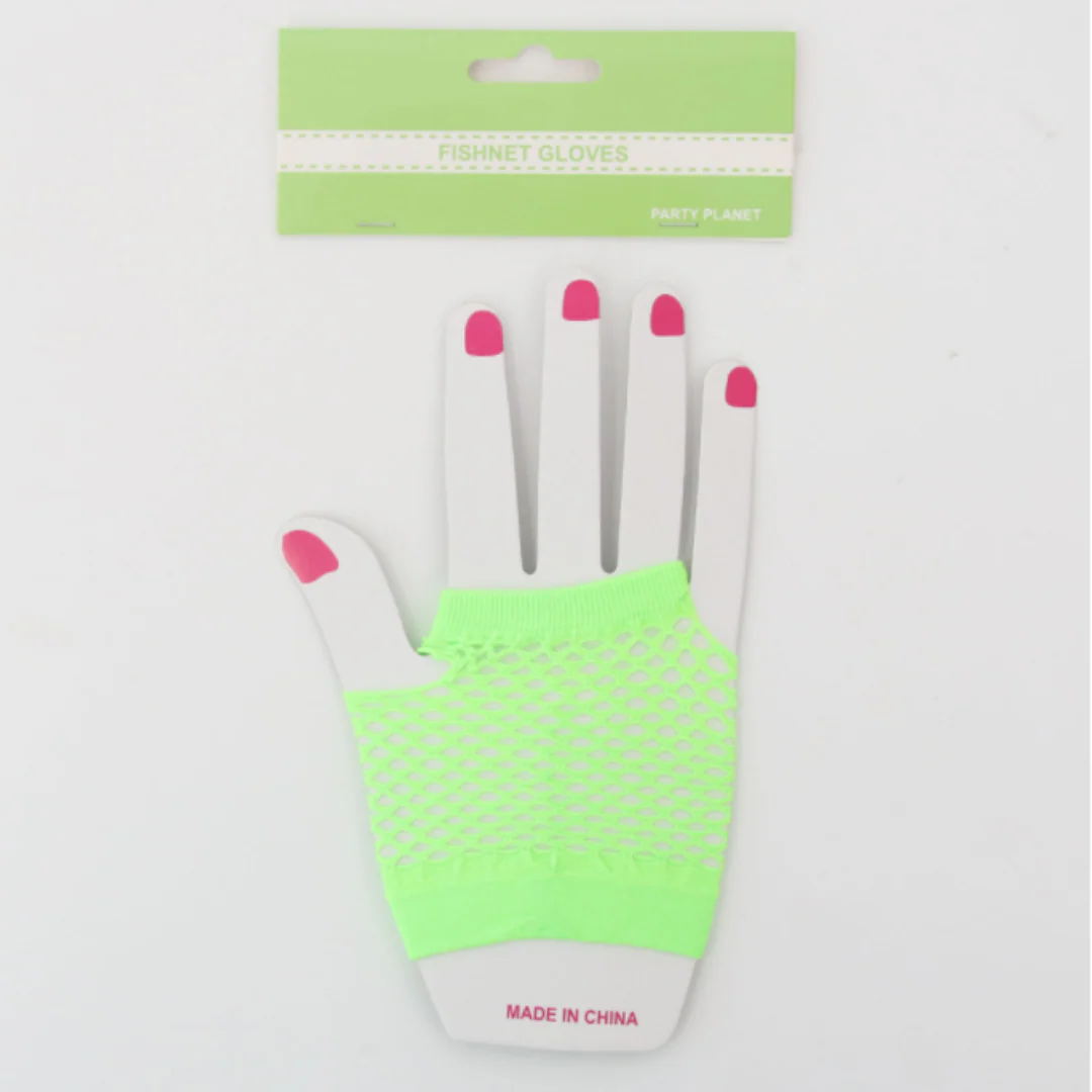 Fishnet Gloves-Green