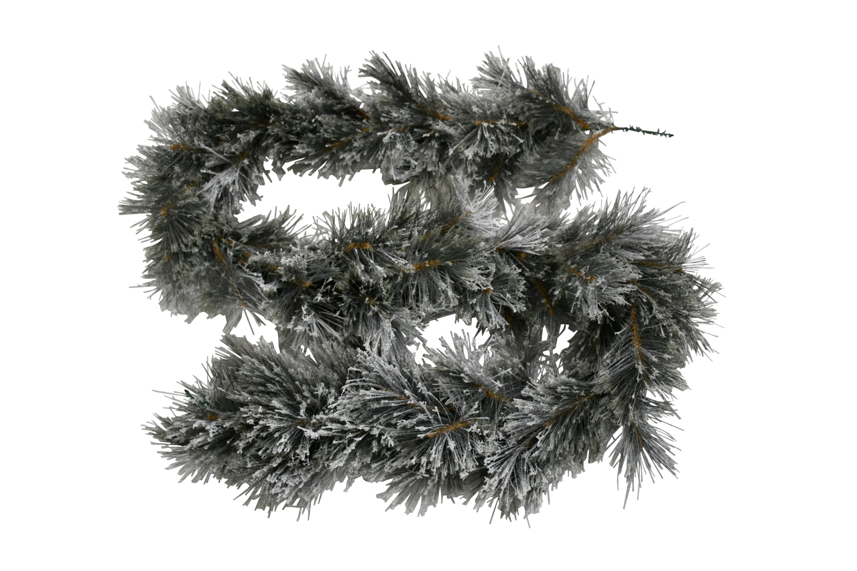 Flocked Black Garland 270cm