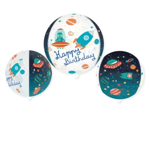 FOIL BALLOON 4D SPACE 50CM DECROTEX