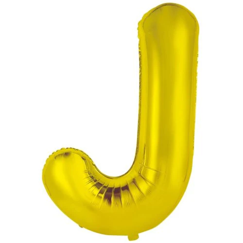 FOIL BALLOON 86CM DECROTEX GOLD - J