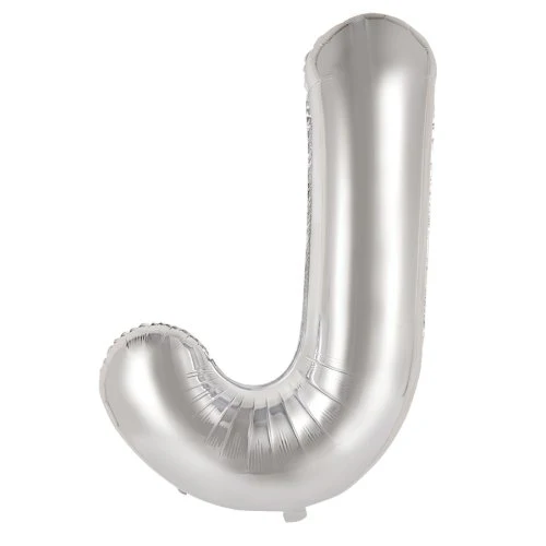 FOIL BALLOON 86CM DECROTEX SILVER - J