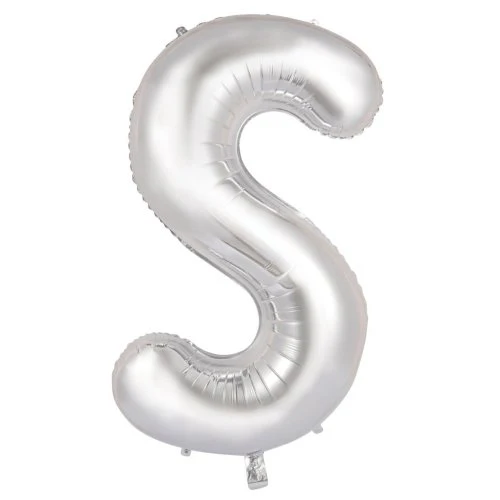 FOIL BALLOON 86CM DECROTEX SILVER - S