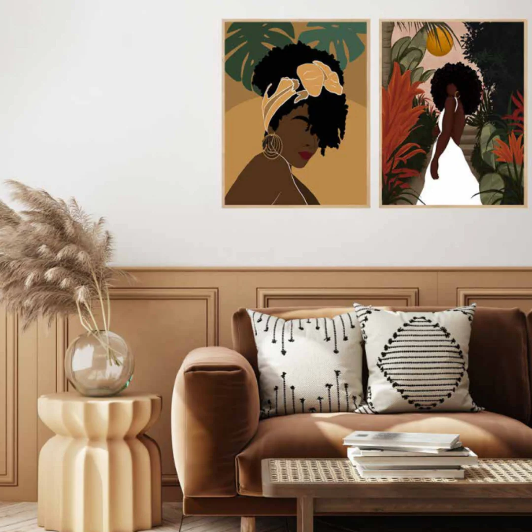 Frame Canvas Divine Beauty 50x60cm 5x1cm Wood Grain Assorted - Image 2