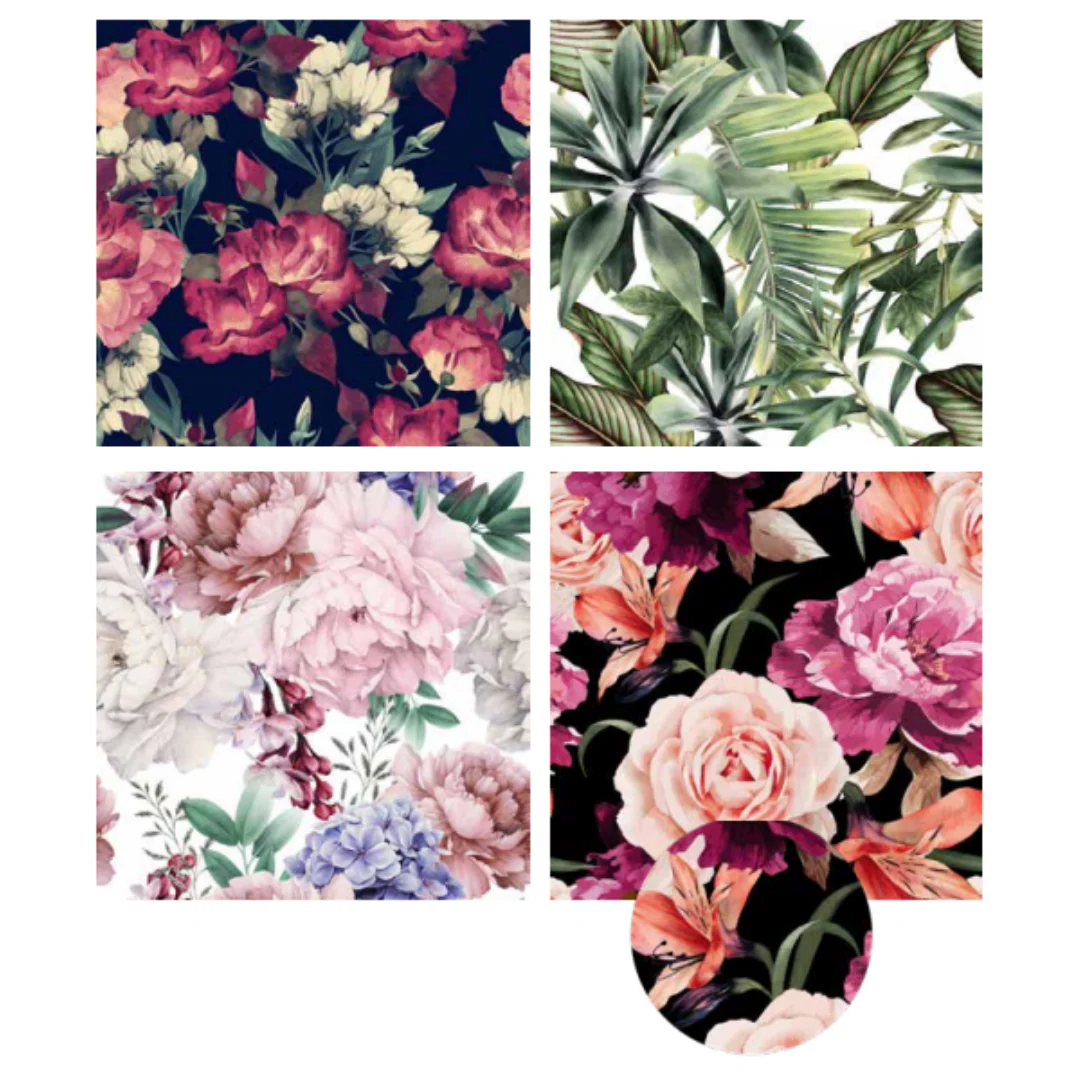 Frame Canvas Flower Market 80x80cm Painted 5x1cm Champagne Assorted
