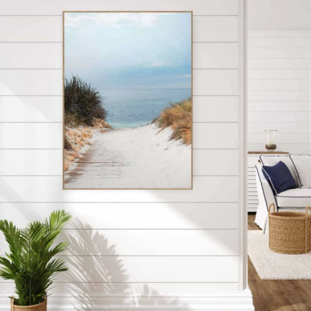 Frame Canvas Summer Surf 70x100cm 5x1cm Wood Grain Assorted - Image 2