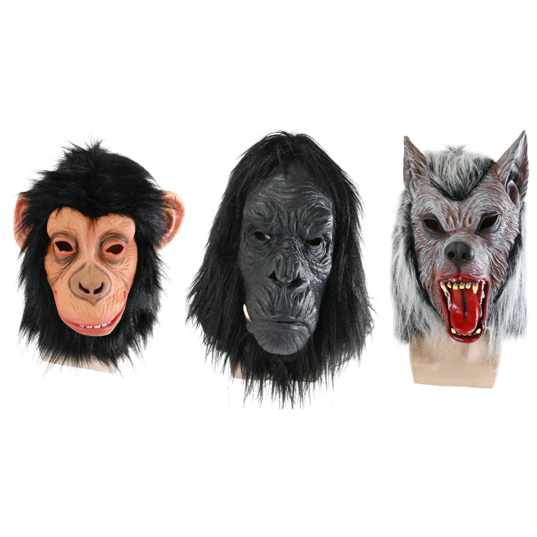 Frightful Animal Latex Mask Assorted