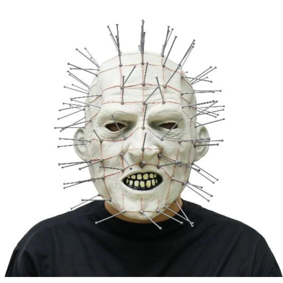 Full Head Pinned Head Latex Mask