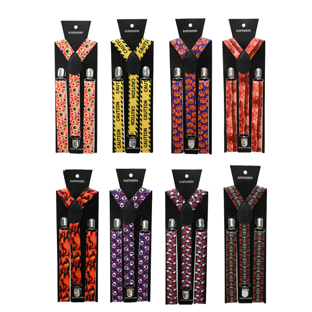 Fun & Spooky Suspenders Asst