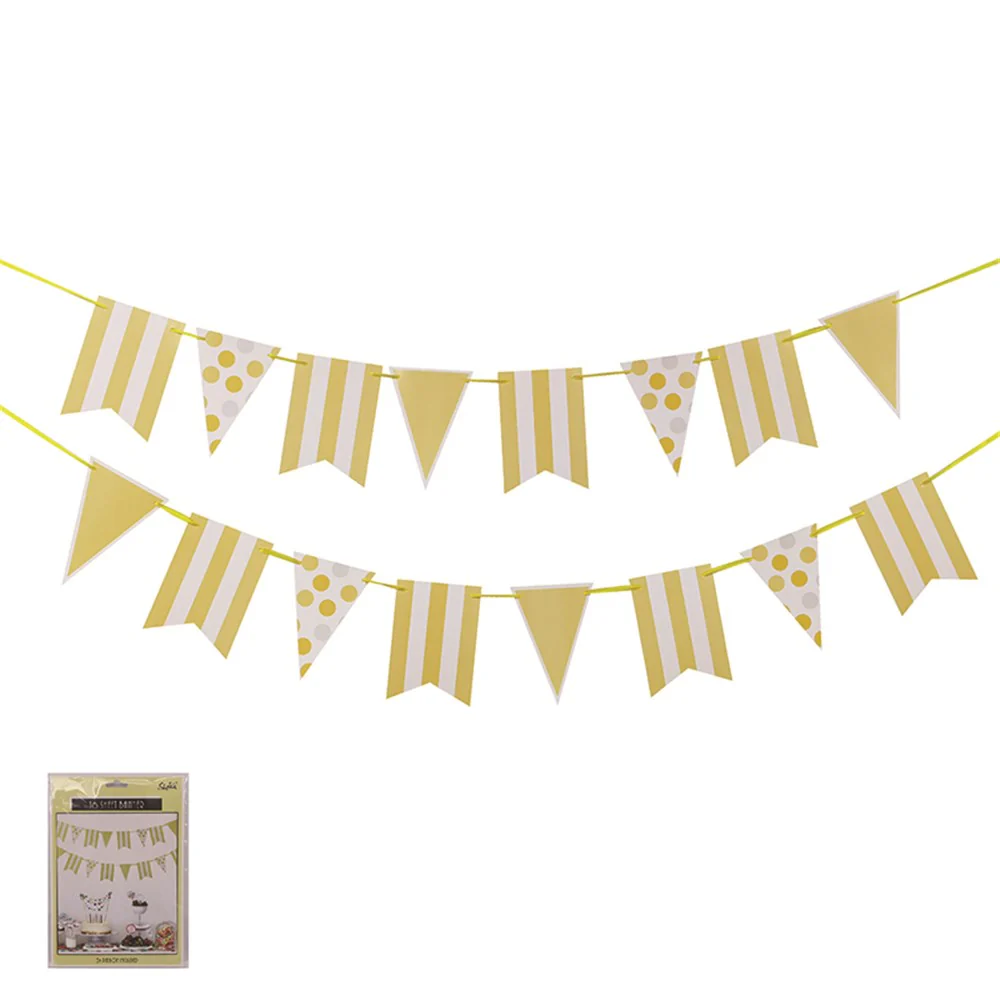 Garland W/5M Ribbon 16 Sheet Yellow