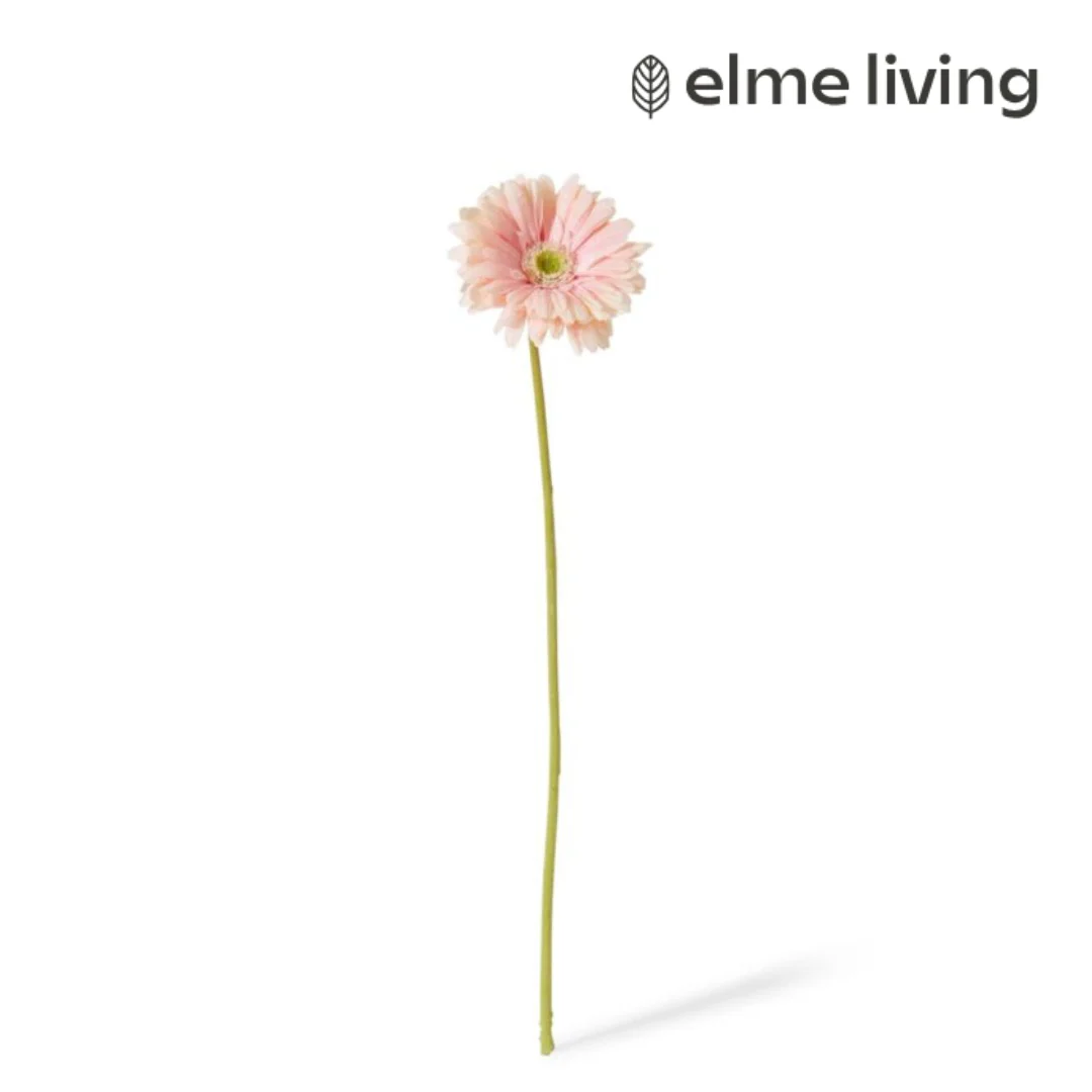 Gerbera Daisy Stem Soft Pink 13x13x53cm