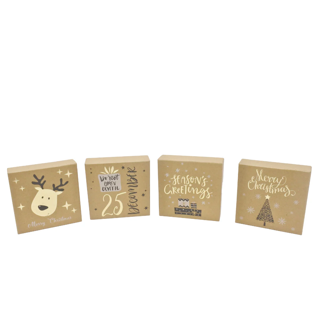 Gift Box Kraft Foiled SRT Assorted