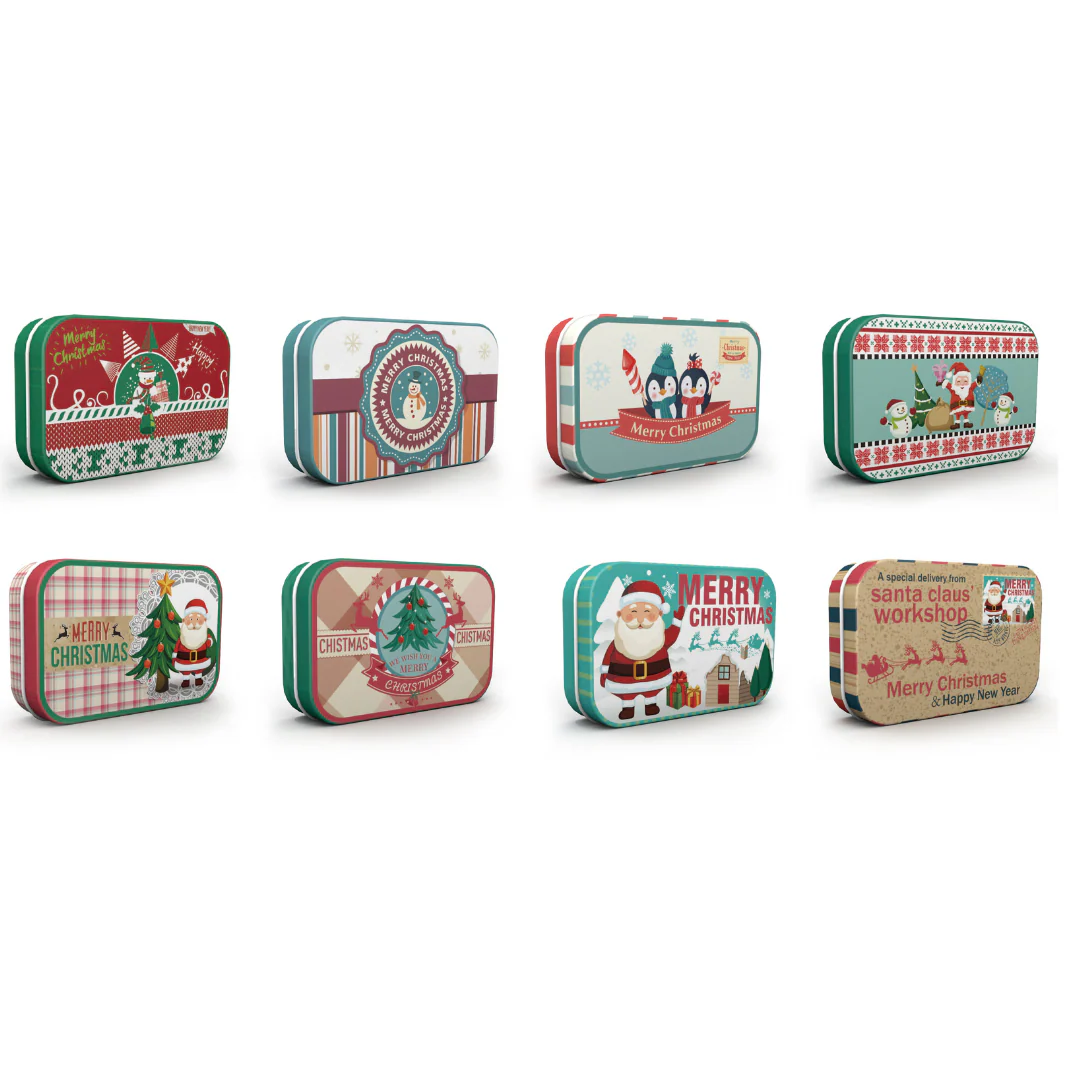 Gift Card Tin Mini Retro Assorted SRT
