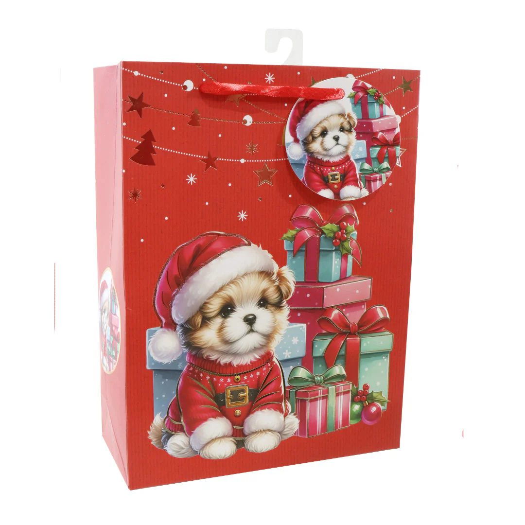 Giftbag Medium Cute Pets Foiled Assorted - Image 3