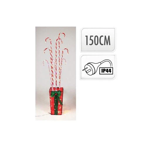 Giftbox 128 Led Candycanes 1.5M Ip44