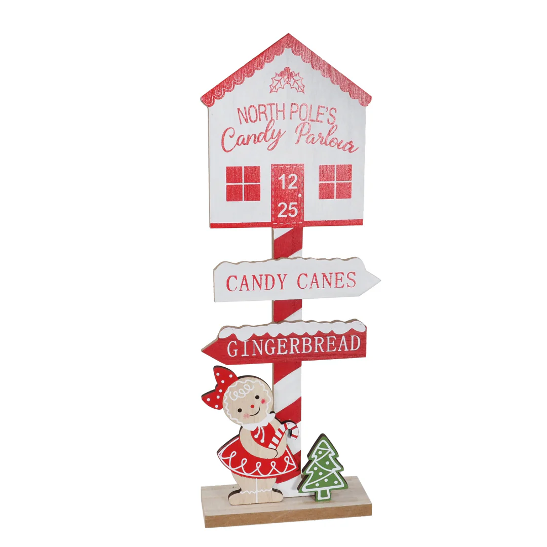 Gingerbread Candycane Direction Sign - Image 2