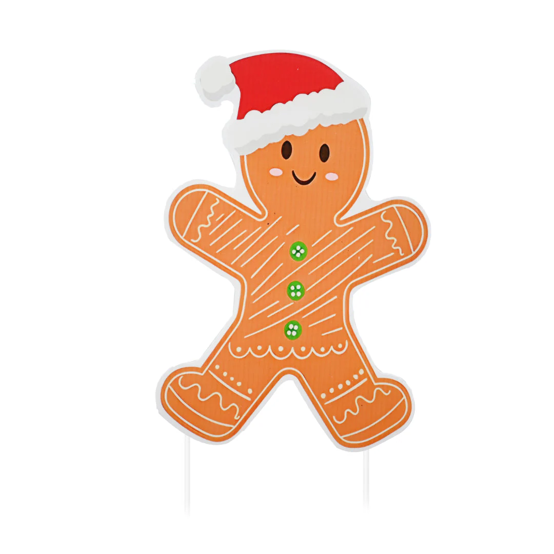 Gingerbread Yard Signs Corflute 10pk - Image 2