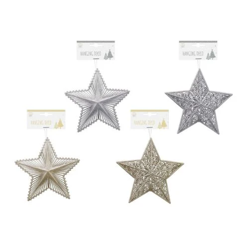 Glitter Hanging Star 30cm - Image 3