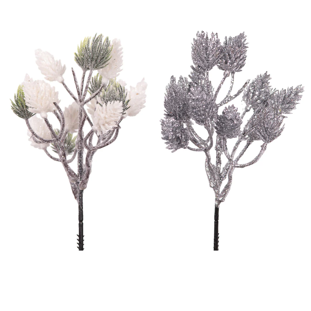 Glitter Pick Silver White 28cm - Image 2