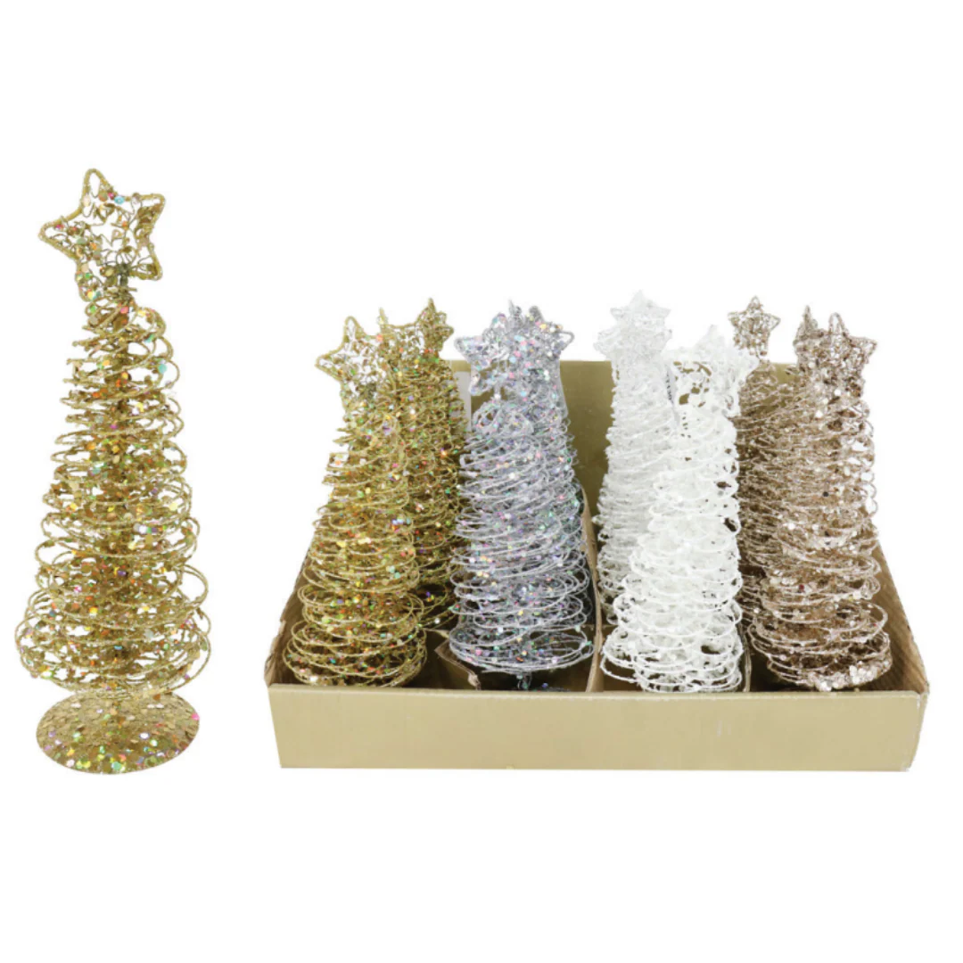 Glitter Spiral Tree 20cm Assorted - Image 2