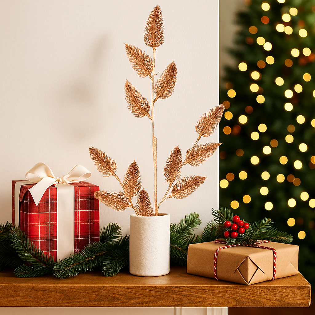 Glitter Stem 72cm Champagne