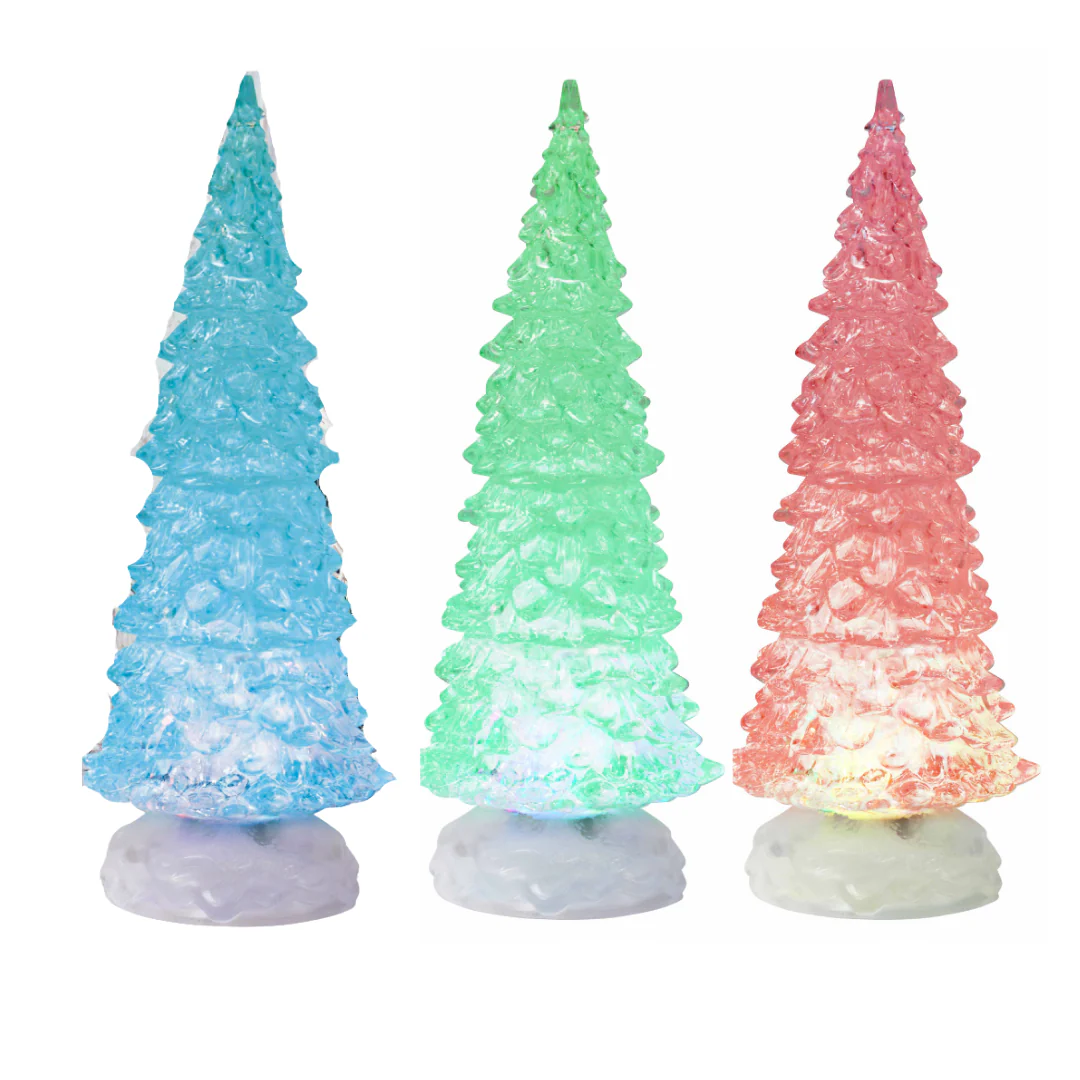 Glitter Swirl Tree Col Change USB 26cm