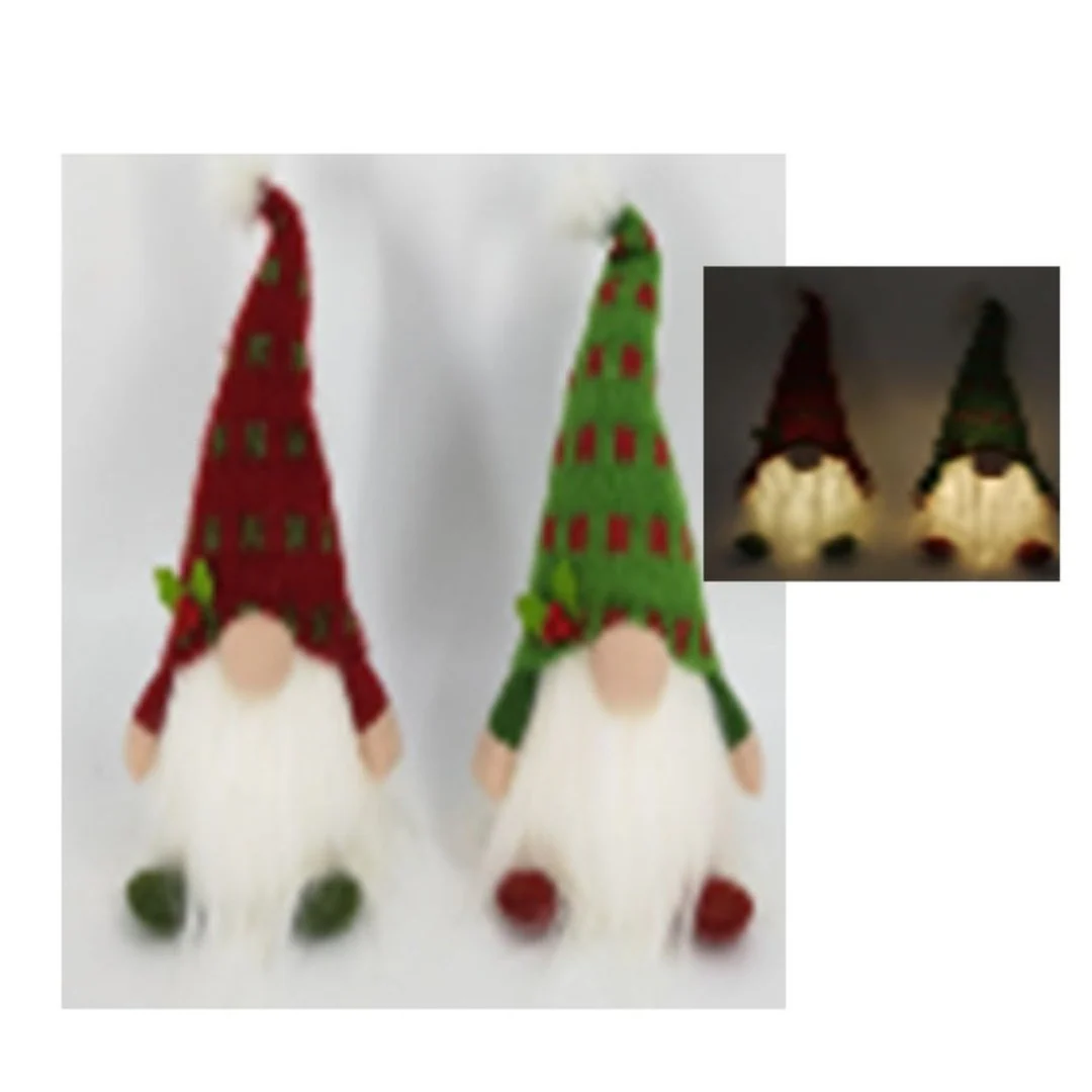 Gnome Light Up Sitting 30cm Assorted