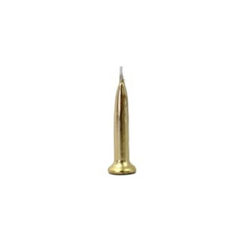 Gold Bullet Candles (Pack Of 12) - Image 2