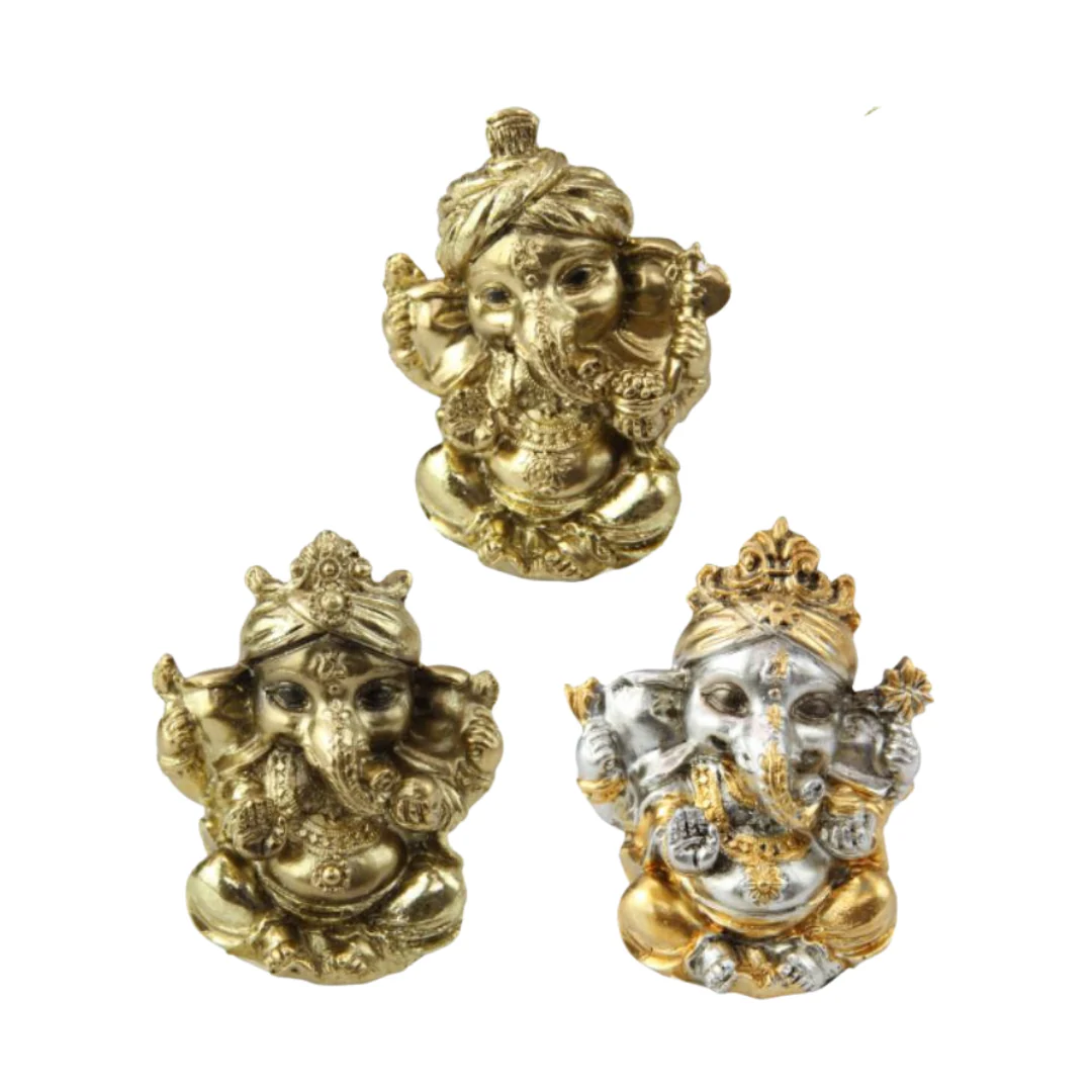 Gold Ganesh on Display 7cm Assorted - Image 2