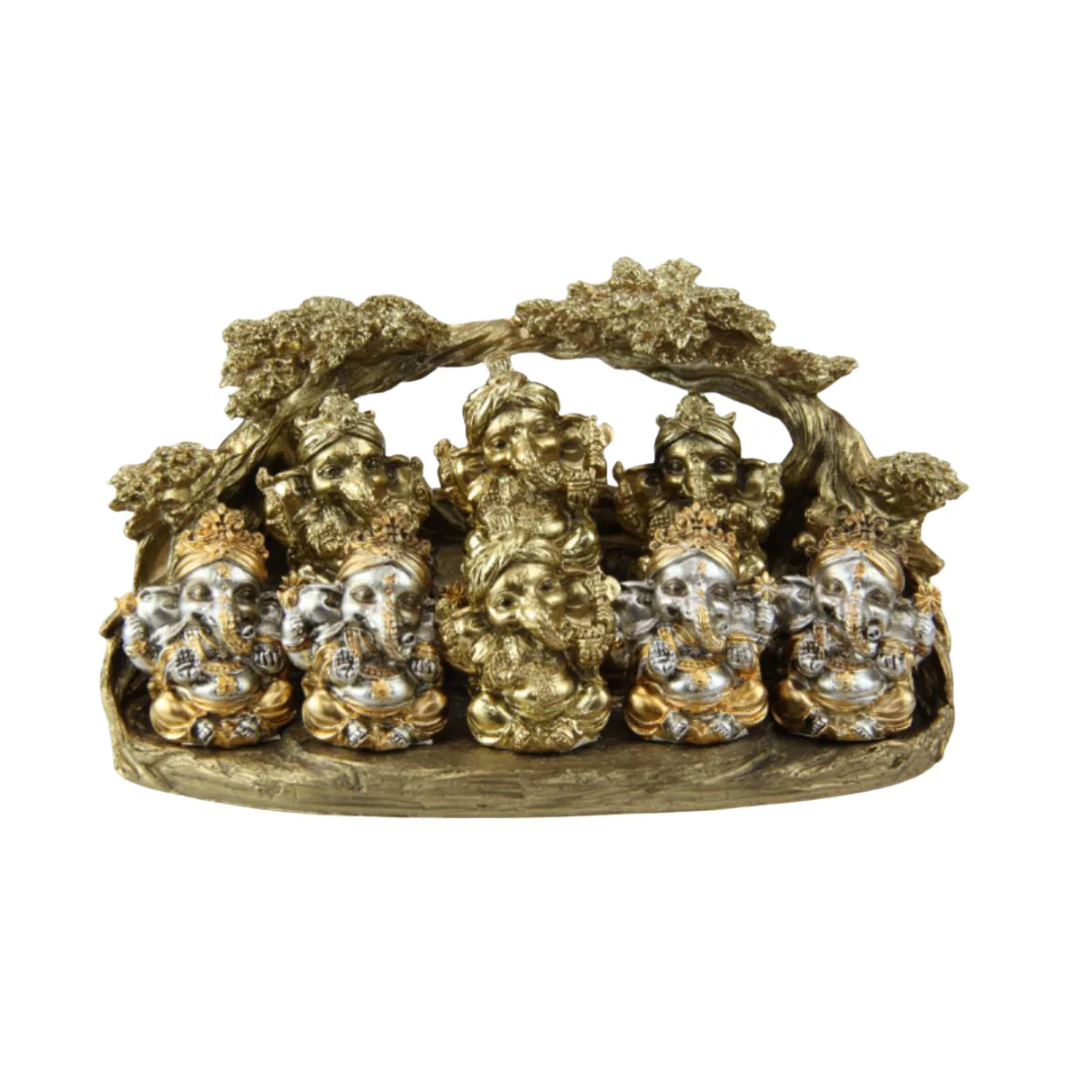 Gold Ganesh on Display 7cm Assorted - Image 4