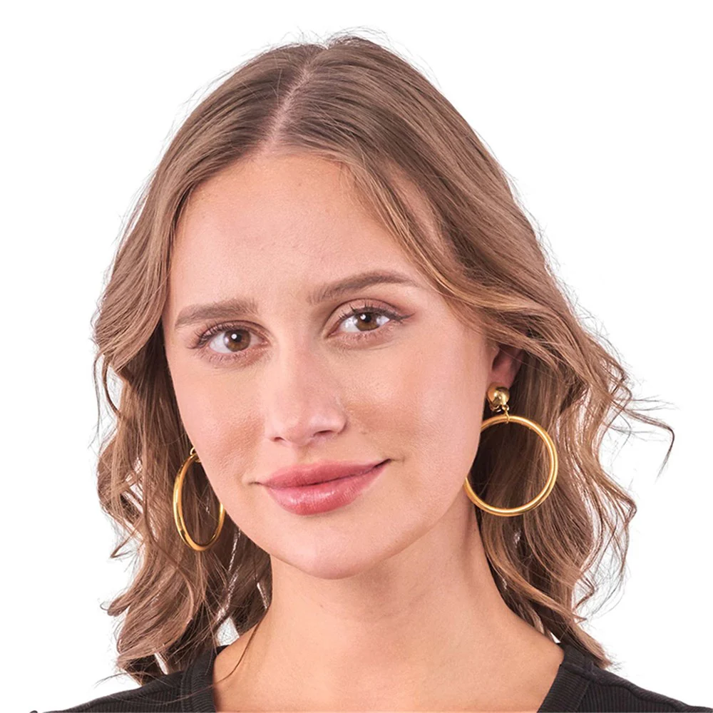 GOLD HOOP EARRINGS