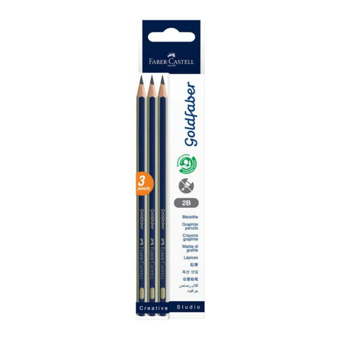 Goldfaber Graphite Pencil 2B (Blister Pack 3)