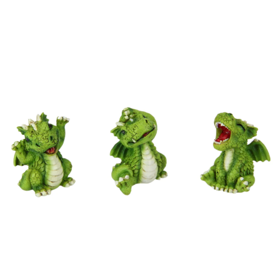 Green Baby Dragon on Tree Lair Display 5cm Assorted - Image 3