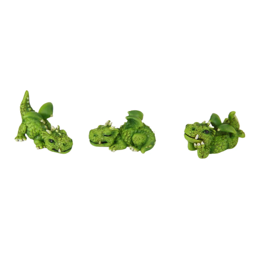Green Baby Dragon on Tree Lair Display 5cm Assorted - Image 4