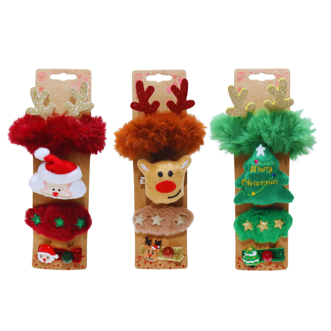 Hair Accessory Novelty 4pk Assorted