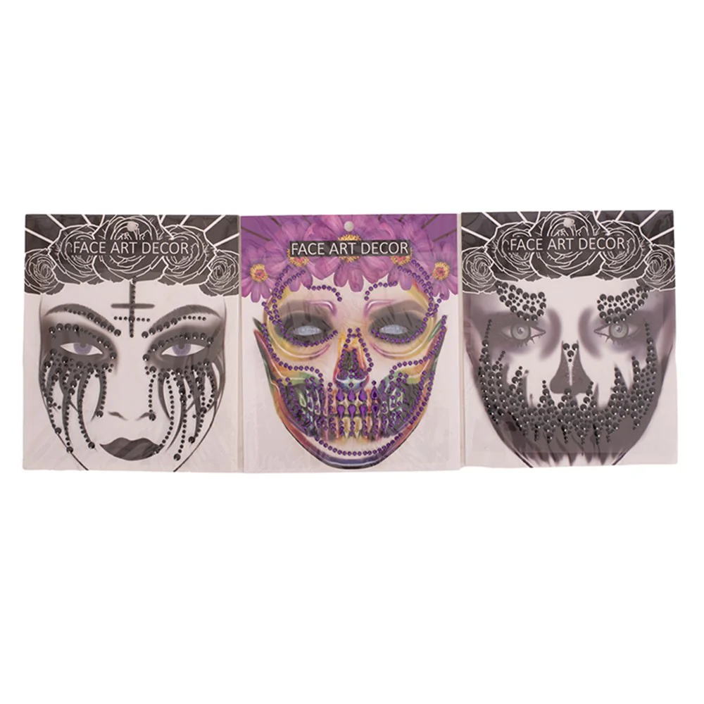 HALLOWEEN FACE JEWELS 3A