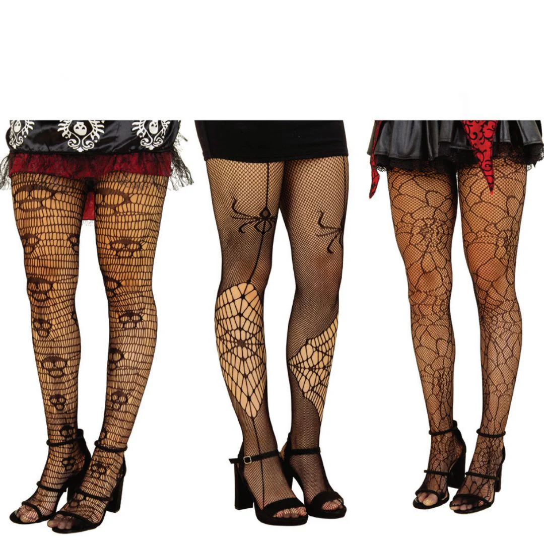 Fun & Spooky Fishnet Stockings Asst