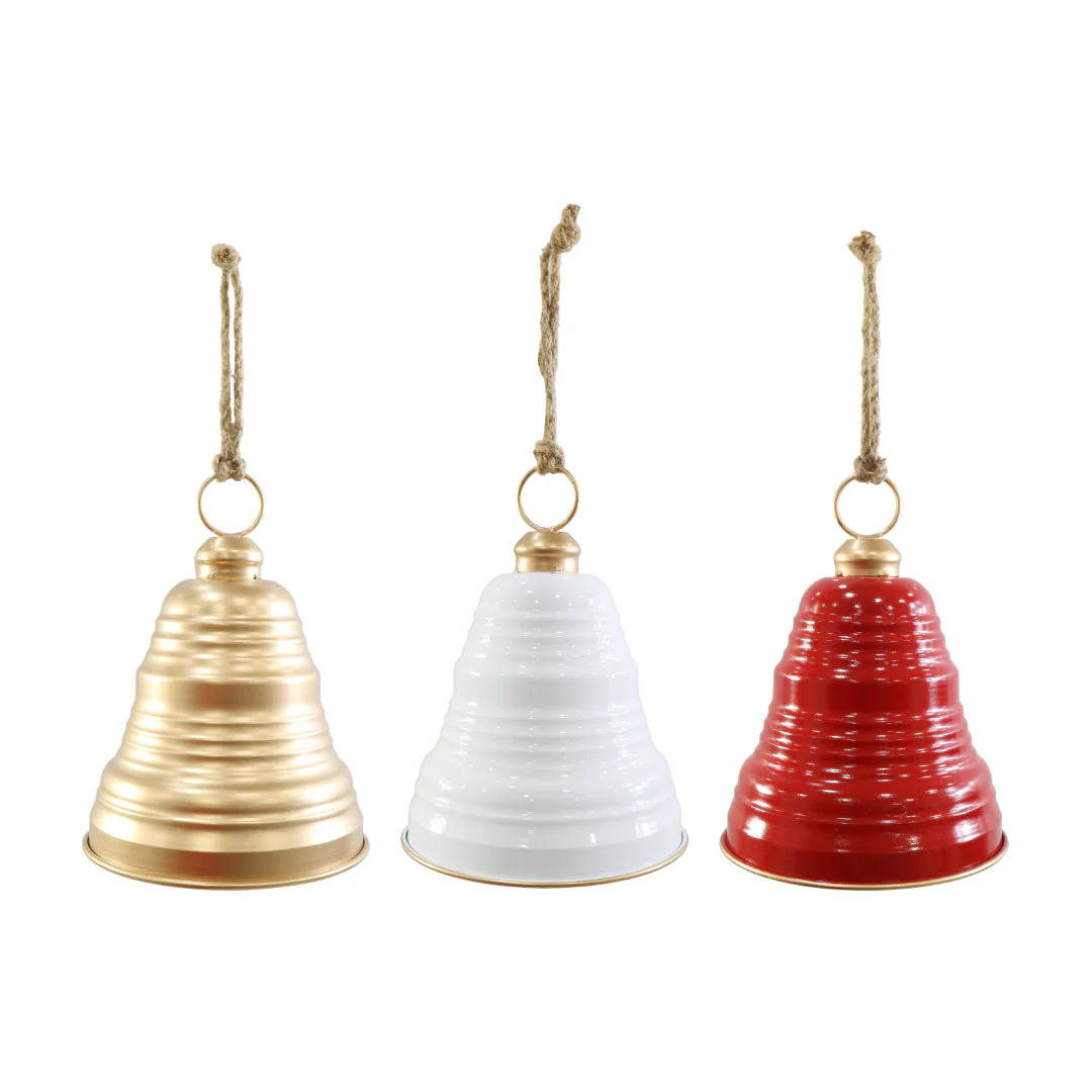 Hanging Bell Gold Edged 25cm Assorted