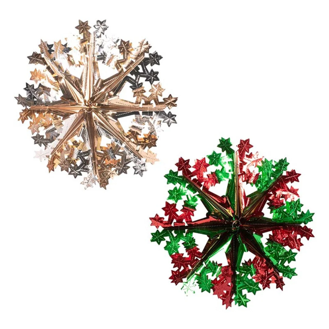 Hanging Foil Snowflake 40cm Assorted - Image 2