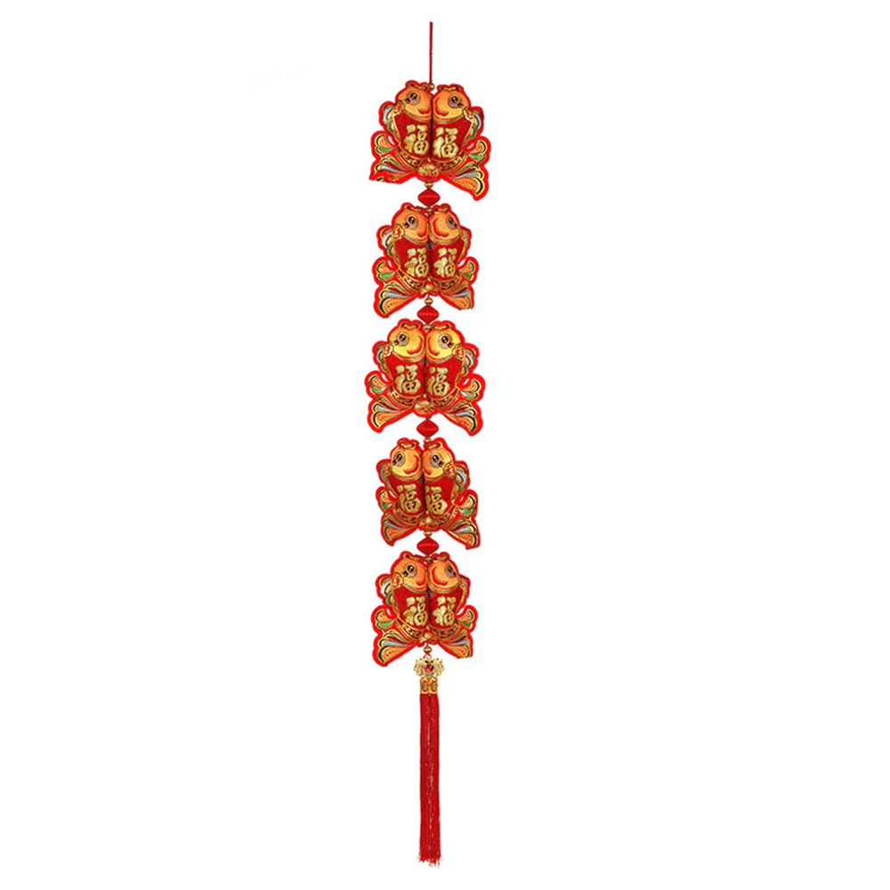 Hanging Fortune Twin Fish 120cm