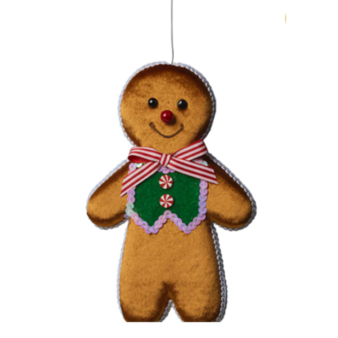 Hanging Gingerbread Boy 19cmH - Image 2