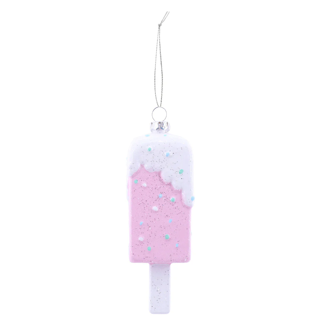Hanging Iced Pastel Deco 14.5cm Assorted - Image 3