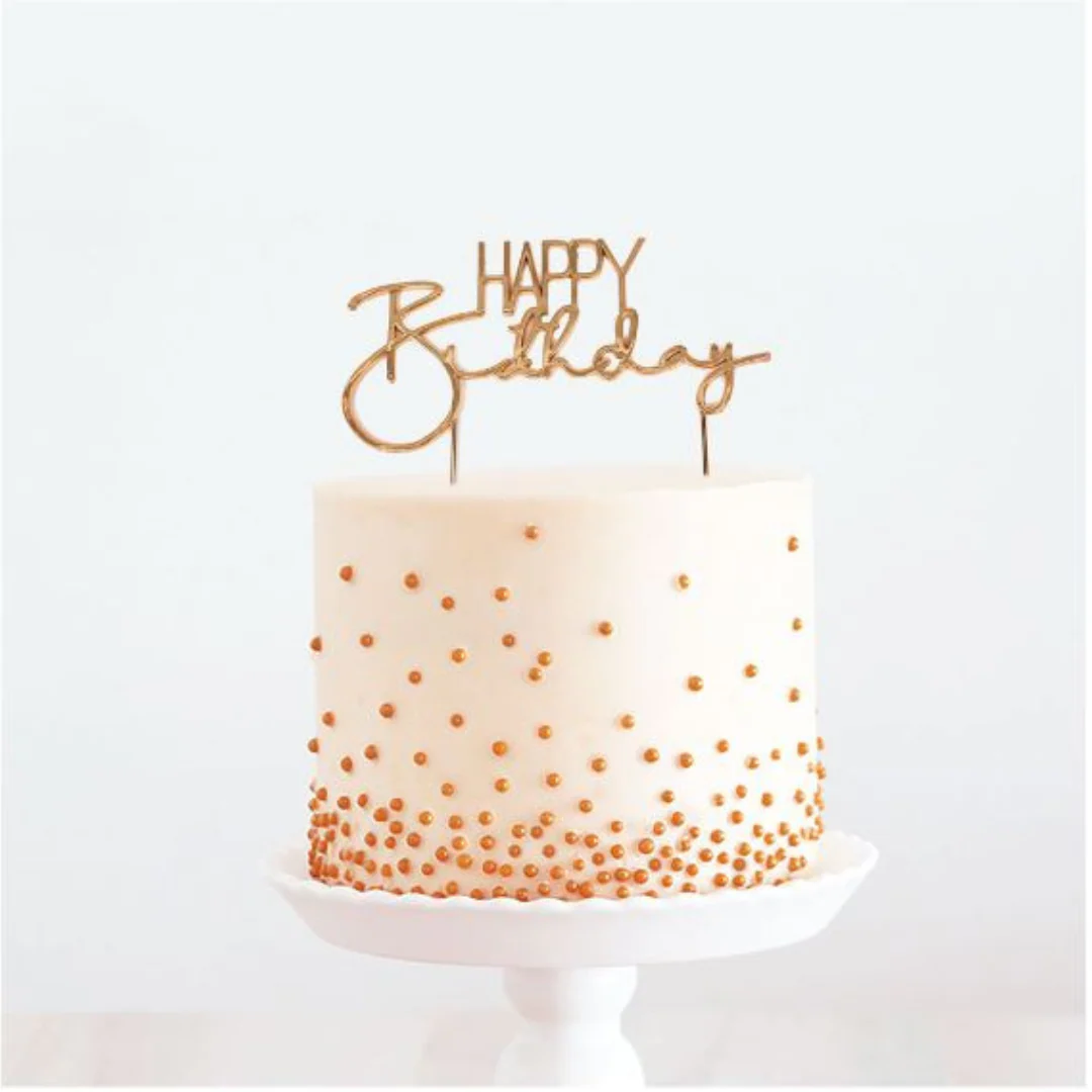 Cake Topper Happy Birthday Cake Topper Metal
