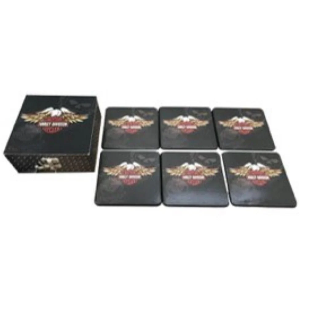 Harley Davidson Set of 6 Coaster Set Gift Box - Image 2