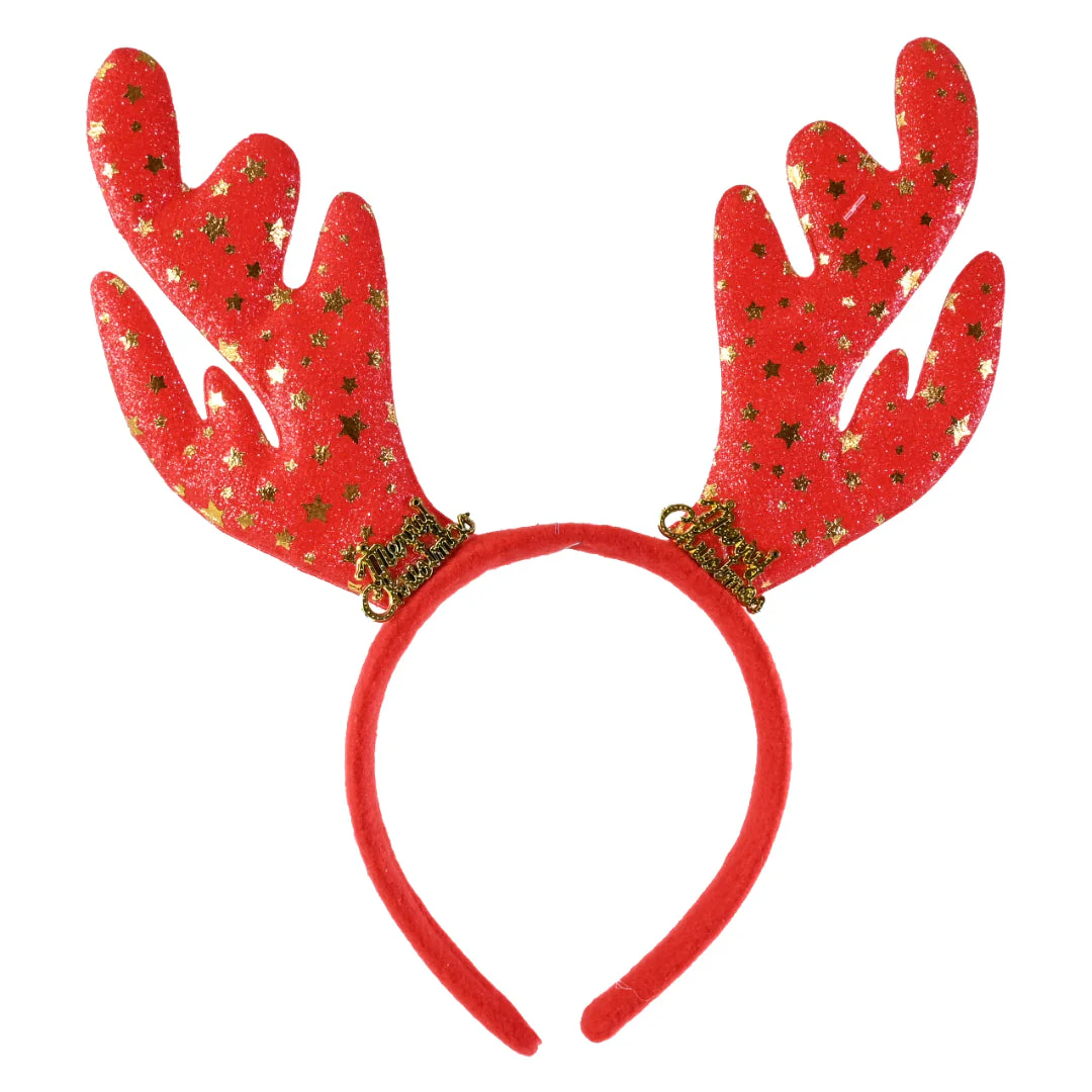Headband Velvet/Glitter Antler Assorted - Image 5