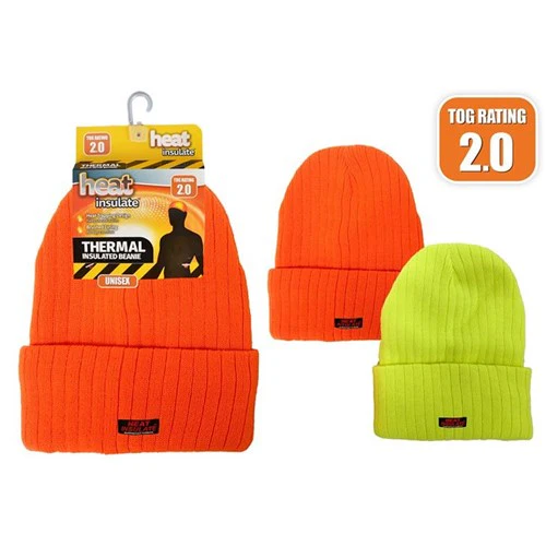 Heat Insulate Flouro Beanie Assorted
