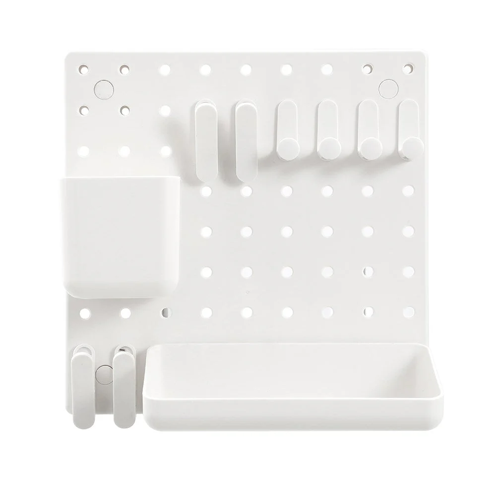 HOME WALL MOUNT PEGBOARD SET 11PC - Image 2