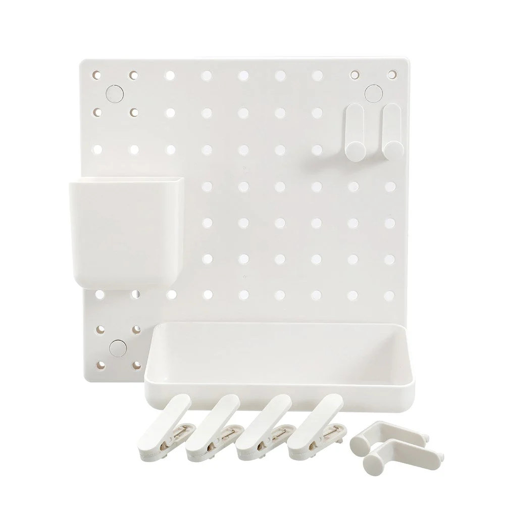 HOME WALL MOUNT PEGBOARD SET 11PC - Image 3