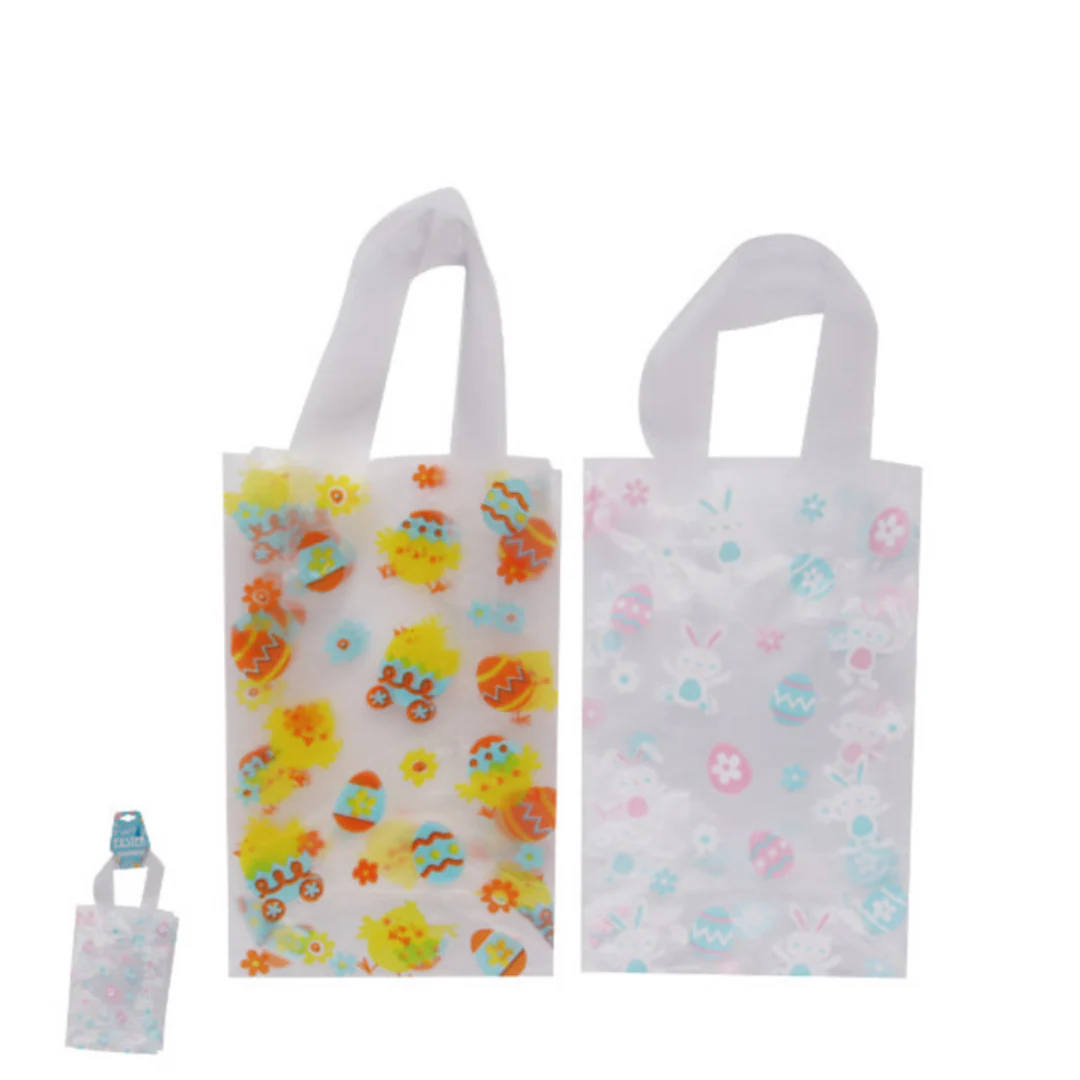 2PK HOT STAMPING PASTEL TARTAN GIFT BAG-SMALL 11.1x6x14CM
