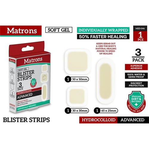 Hydrocolloid Strips 3 Sizes