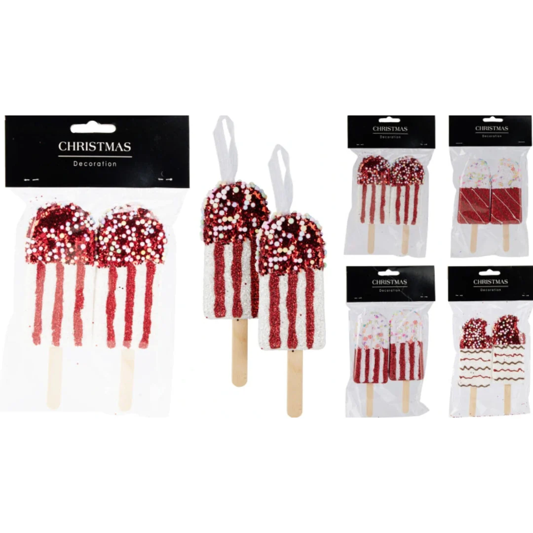 Ice Cream Hangdeco 14cm 2Pcs